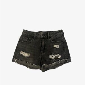 Black Pacsun Denim mom shorts